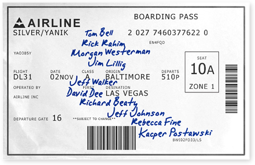 Delta boarding stub